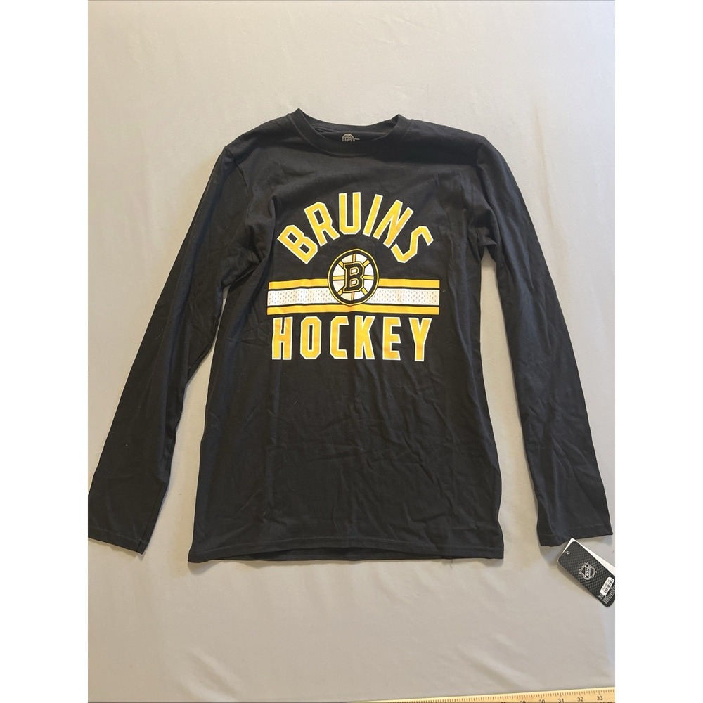 Boston Bruins NHL Official Licensed Product Black Long Sleeve Shirt Men's Small